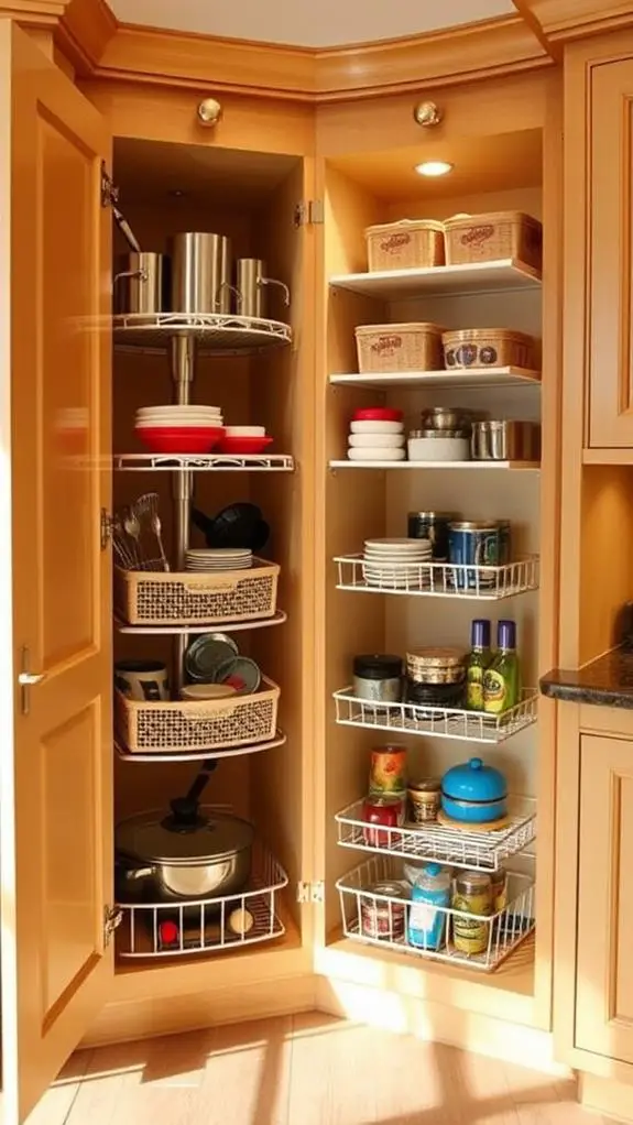optimize kitchen corner space