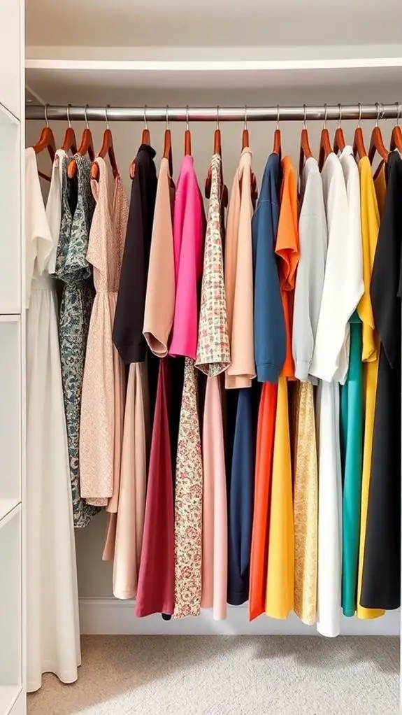 organize closet by category
