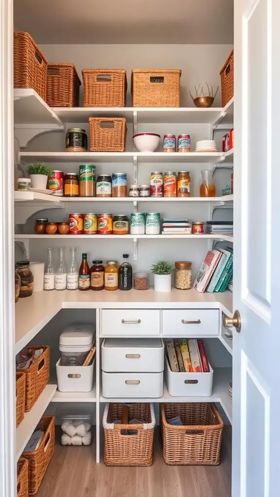 organize kitchen food space