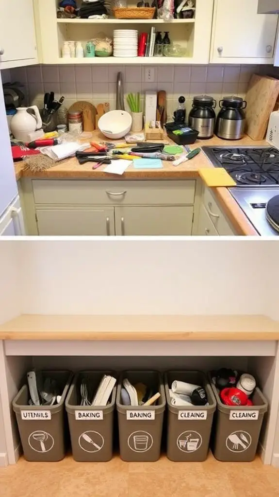 organize objects by type