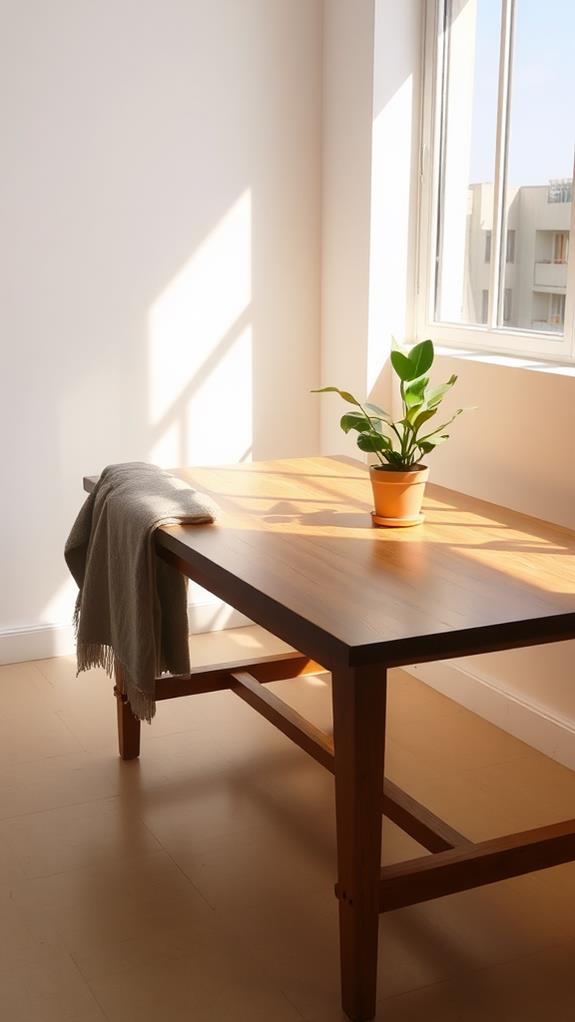 declutter and clean surfaces